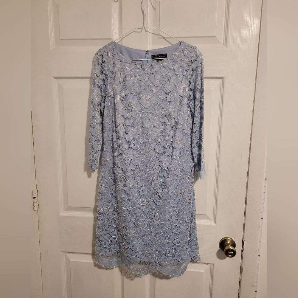 Jessica Howard blue lace Floral dress